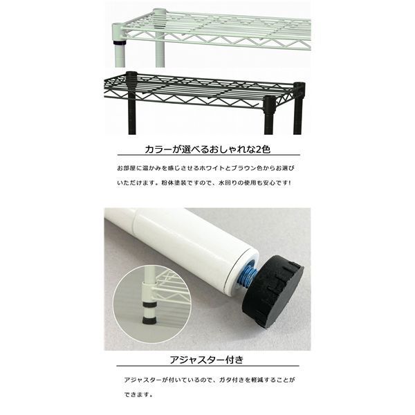 19Φスチールラックセット 幅約75×奥行35