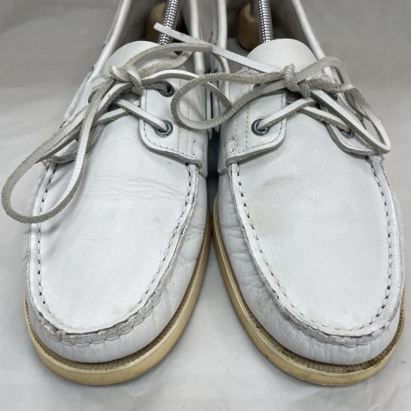Paraboot パラブーツ ローファー 8 0709 BARTレザー デッキ シューズ モカシン ディアスキン WHT ホワイト 白