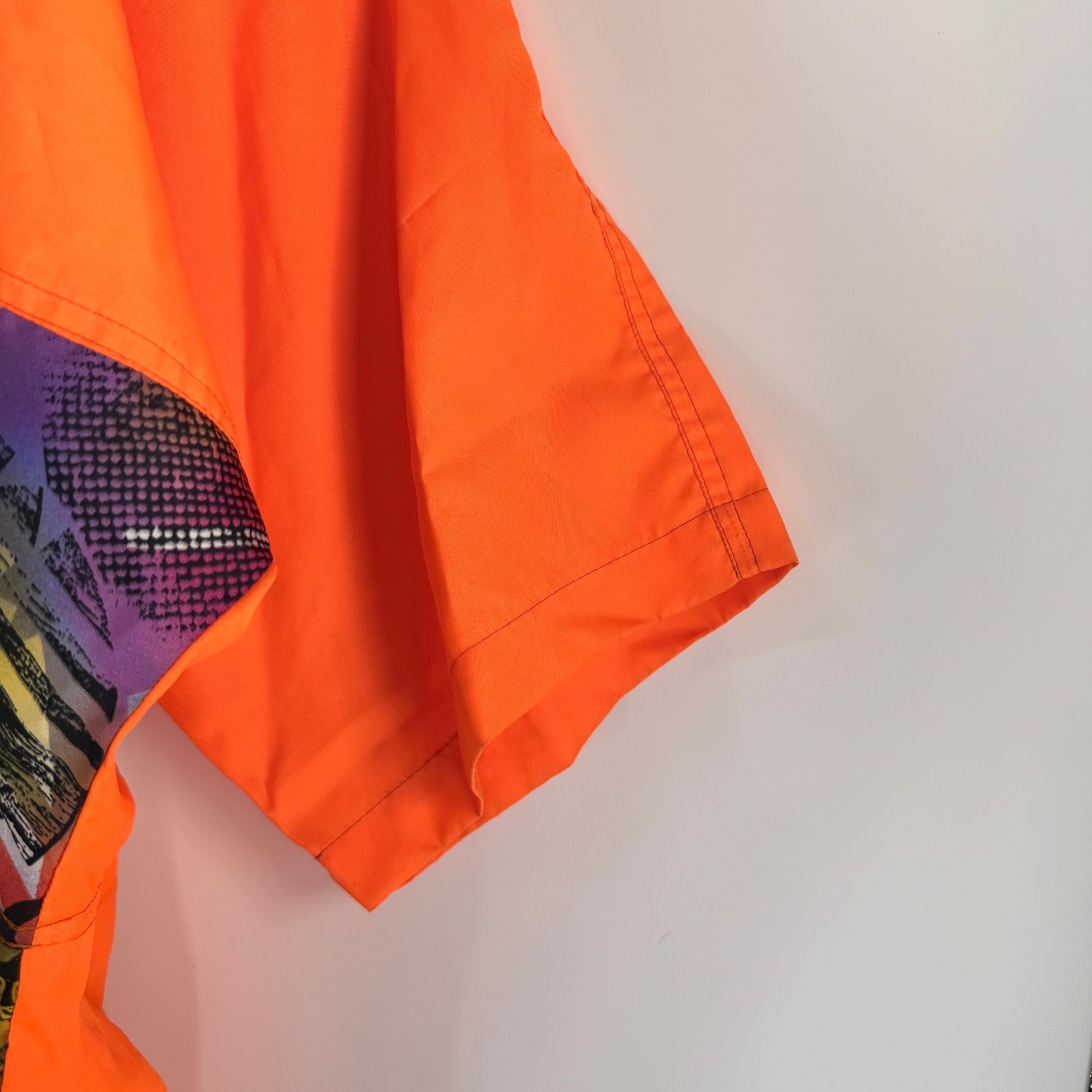 90s adidas デサント製 ハーフジップ ナイロンジャケット FREE SIZE 