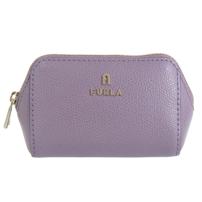 フルラ 小物 レディース ポーチ アウトレット レザー パープル CAMELIA COSMETIC CASE S WE00450ARE0002493S FURLA