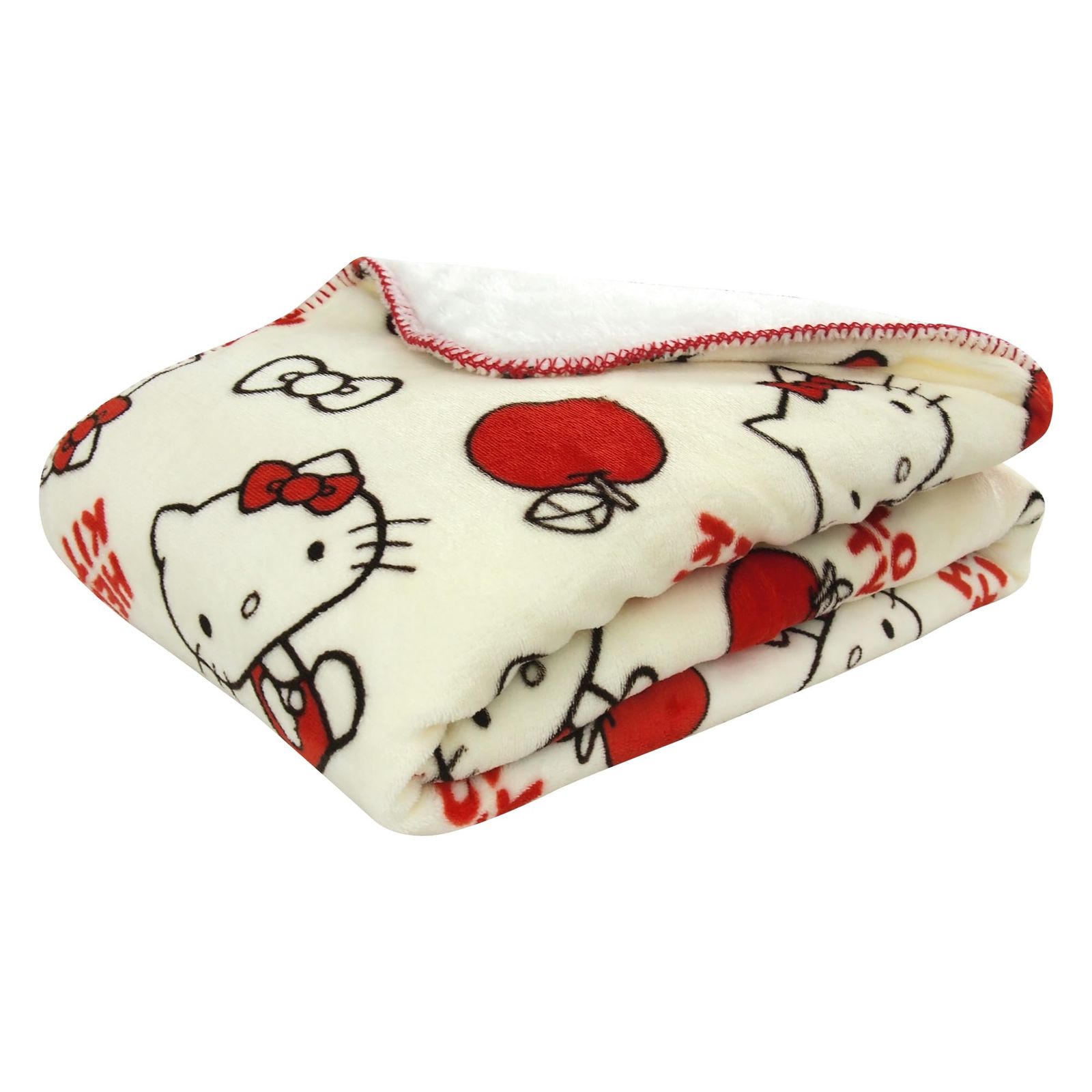 サンリオ　ハローキティ ローズガーデン　ハーフ綿毛布　丸真　2005年製 サンリオ ハローキティ ローズガーデン ハーフ綿毛布 丸真 2005年製