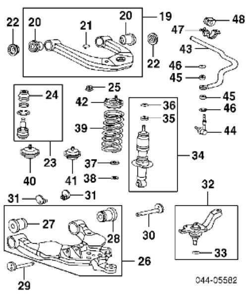 トヨタ セコイア タンドラ フロントロワーボールジョイント 右 Lower