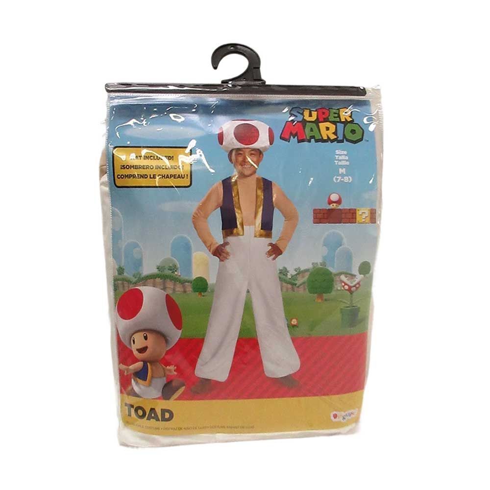 【新品 未使用】コスプレ 全身 メンズ キノピオ スーパーマリオ 子供用 衣装 85143K Disguise(ディスガイズ) 仮装 ハロウィン