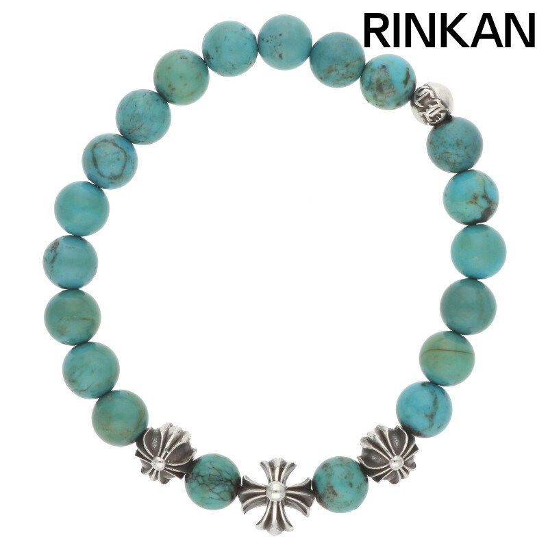 クロムハーツ 8mm BEAD|8mmビーズブレス BEAD8mmターコイズビーズブレスレット メンズ