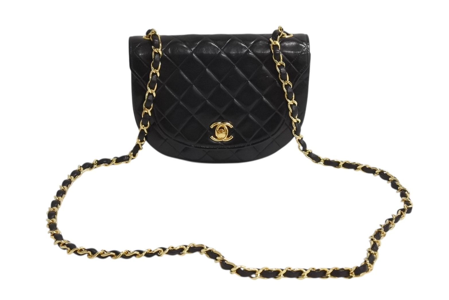 極美品 CHANEL シャネル ホーボー チェーンショルダーバッグ 1番台 
