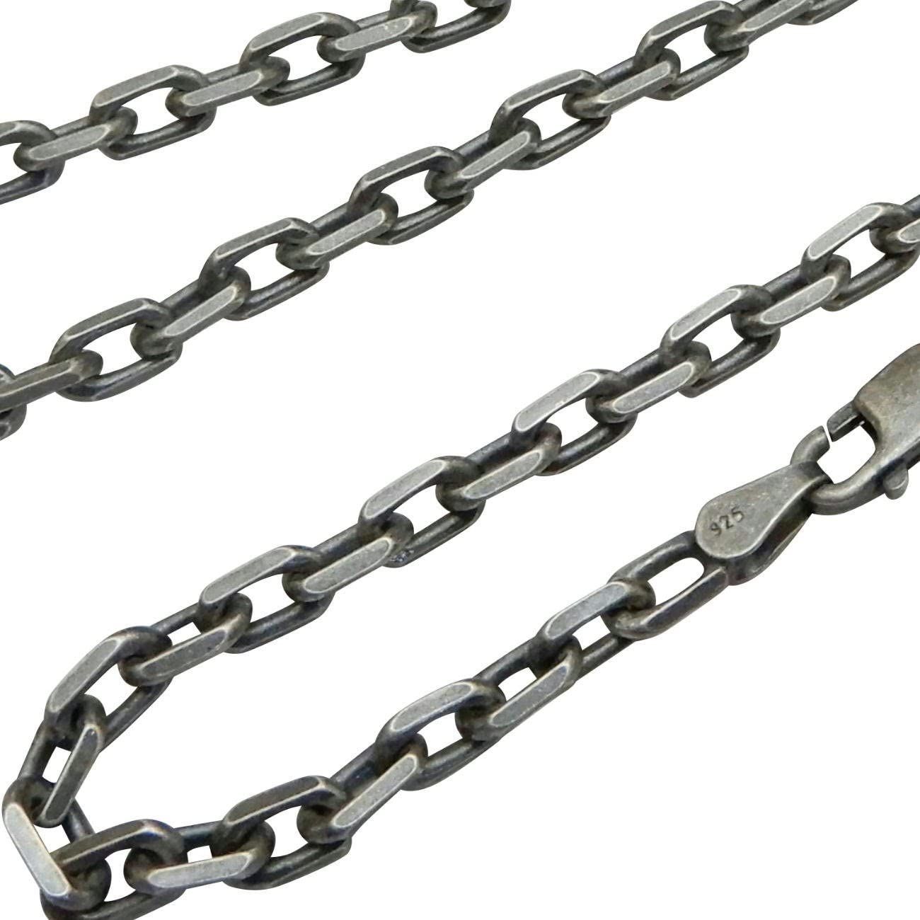 オールド グッチ Gプレート ネックレス シルバー 喜平チェーン