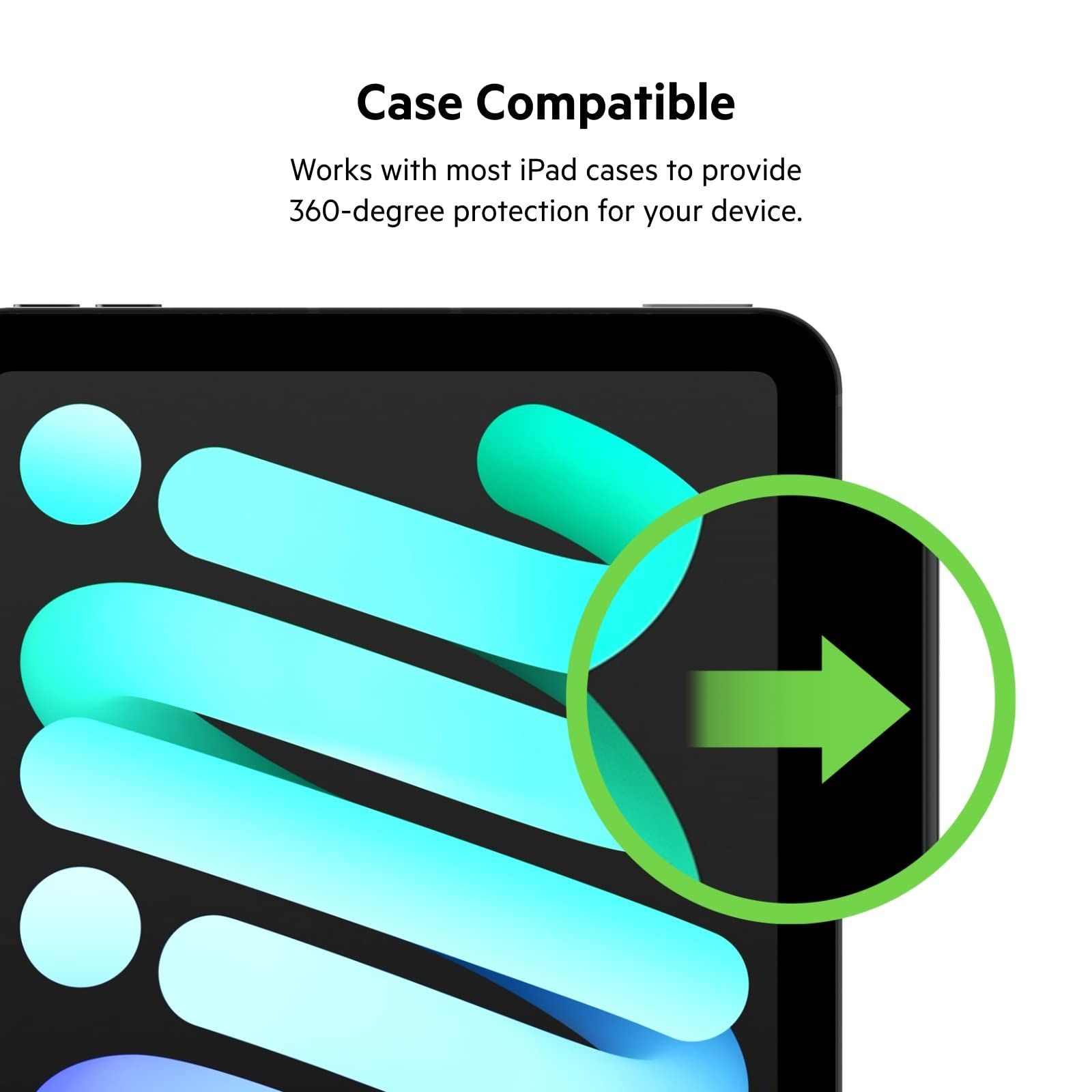 新品 Belkin iPad mini 6用 保護ガラスフィルム 強化ガラス 日本AGC旭硝子製 抗菌 指紋防止 Apple Pencil対応 0.29mm 簡単取付キット付き OVI003zz クリア