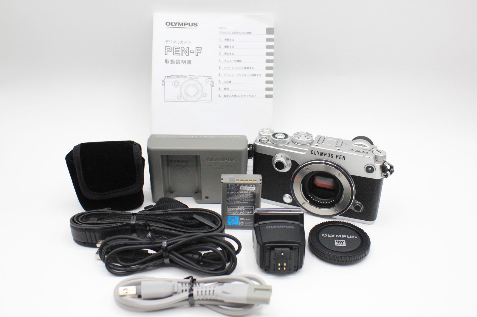 オリンパス OLYMPUS PEN-FV シルバー ボディ [128644] □美品□ OLYMPUS PEN-F ボディ シルバー OLYMPUS-PEN F オリンパス