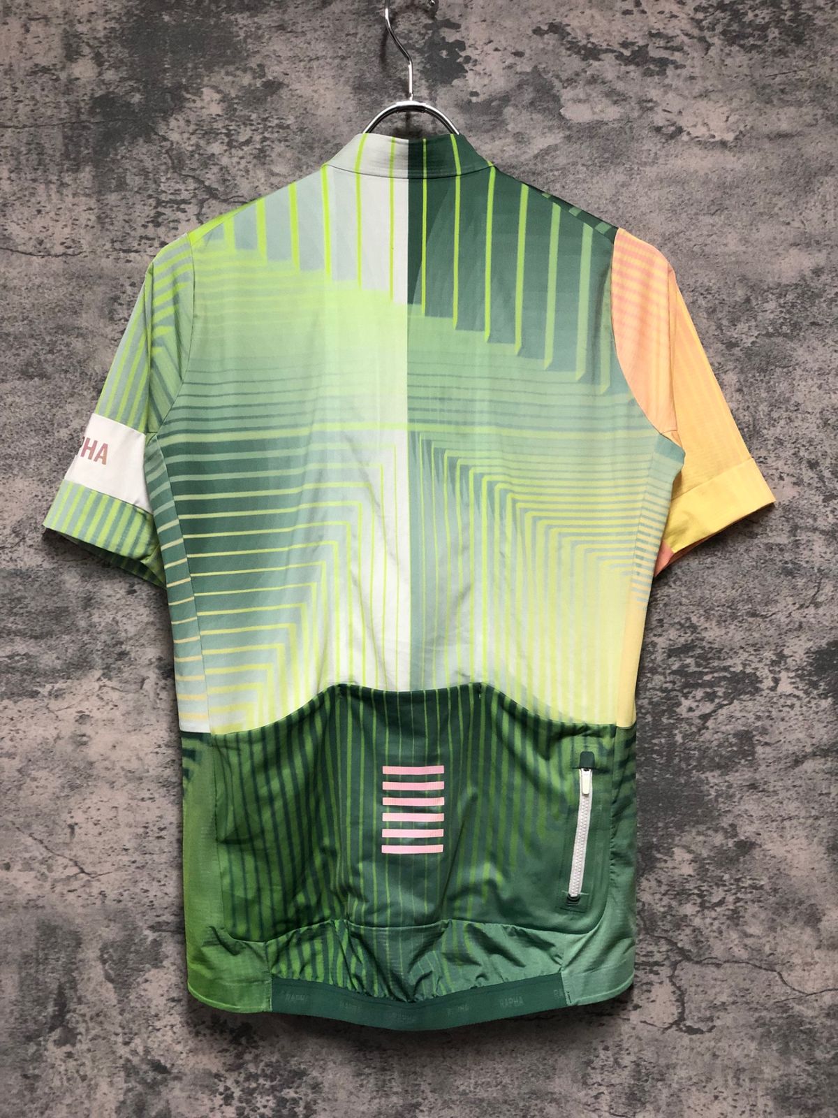 JJ938 ラファ Rapha TUNNEL VISION PT JERSEY サイクルジャージ 緑 M