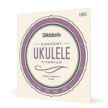 ♥品 D Addario ダダリオ ウクレレ弦 EJ87C Titanium Concert コンサート 正規品