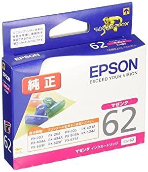 人気SALE，送料無料 【中古】「非常に良い」EPSON 純正インクカートリッジ ICM62 マゼンタ PX-503A/203用 インクカートリッジ・詰め替えインク