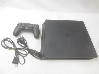 ゲーム プレイステーション4 PS4本体 CUH-2100A ジェットブラック 動作品 周辺機器付き