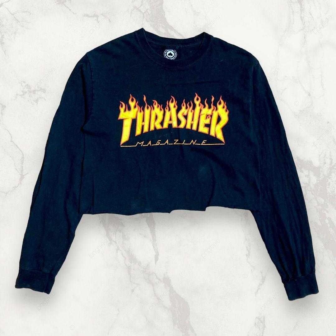 ユーズド ビンテージ 古着 長袖 Tシャツ ロンT HHF THRASHER