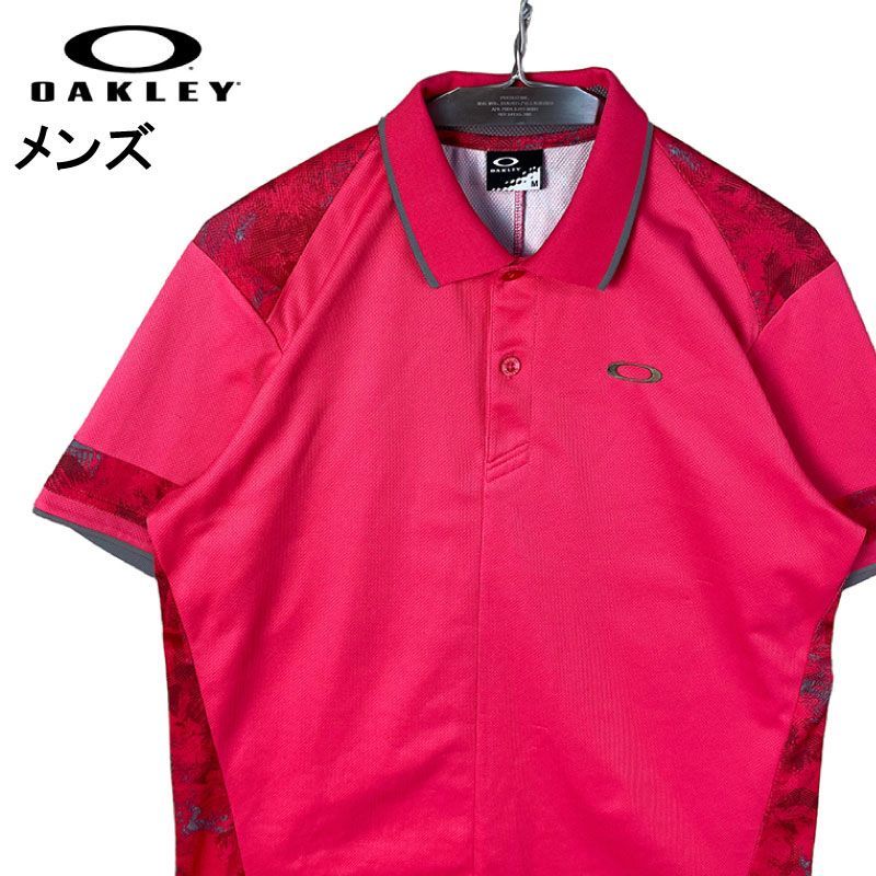 OAKLEY オークリー メンズ 半袖ポロシャツ ピンク M ゴルフウェア 2307‐NP-2651-G02 - ゴルフストア  オープン記念クーポン発行中 - メルカリ