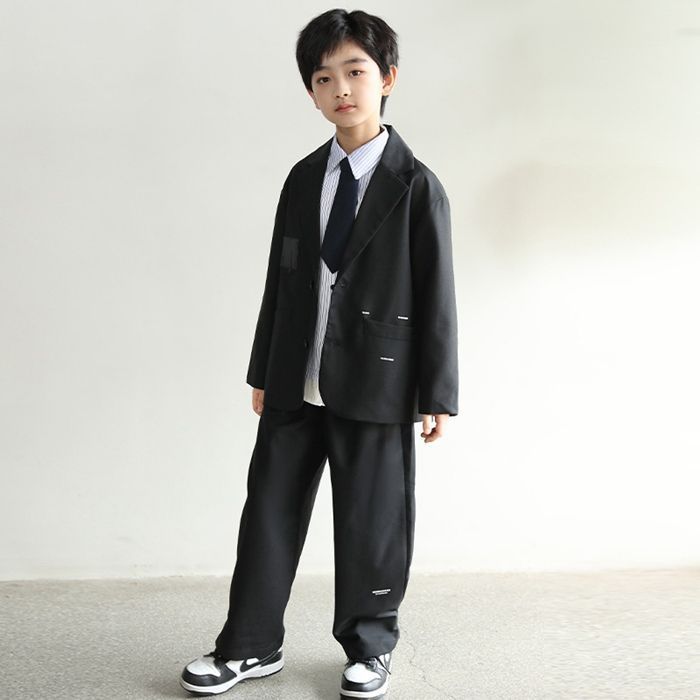 スーツ 男の子 子供 フォーマル セットアップ 長袖 上下2点セット キッズスーツ 子供服 カジュアル キッズ 卒園式 卒業式 七五三 お宮参り 発表会 入学式 ジャケット ロングパンツ xingyan 10