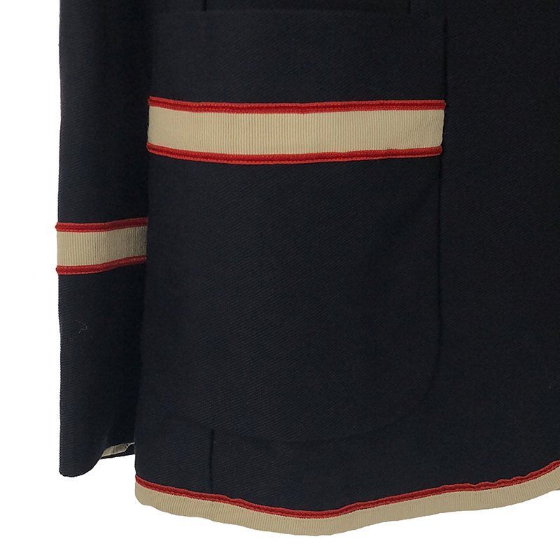 GUCCI / グッチ | シャーク刺しゅう ワッペン パイピング ブレザー 
