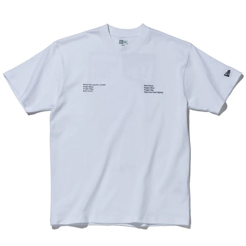 新品 ニューエラ グラップラー 刃牙 コラボ 半袖 Tシャツ 白 ホワイト