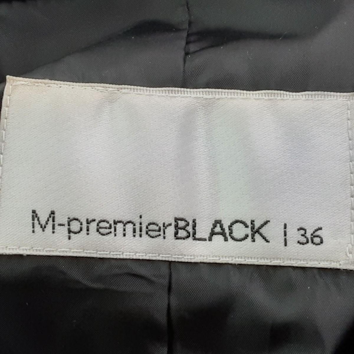 M-premierBLACK(エムプルミエブラック) ダウンコート サイズ36 S