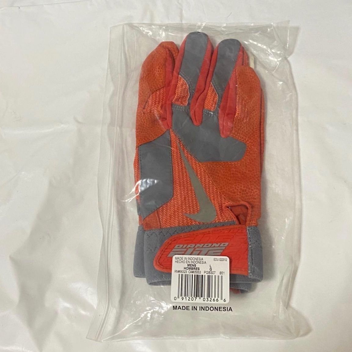 NIKE DIAMOND ELITE バッテ オレンジ Lサイズ バッティンググローブ