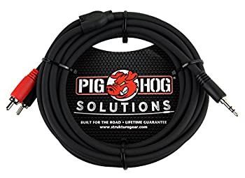 Pig Hog Solutions Stereo Breakout Cable 3.5mm to Dual RCA (3 ft.) 10 ft. by PigHog
