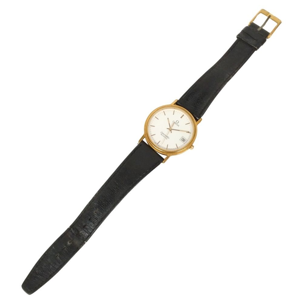 【ジャンク品】OMEGA オメガ シーマスター デイト クォーツ OMEGA オメガ シーマスター デイト クォーツ メンズ 革ベルト
