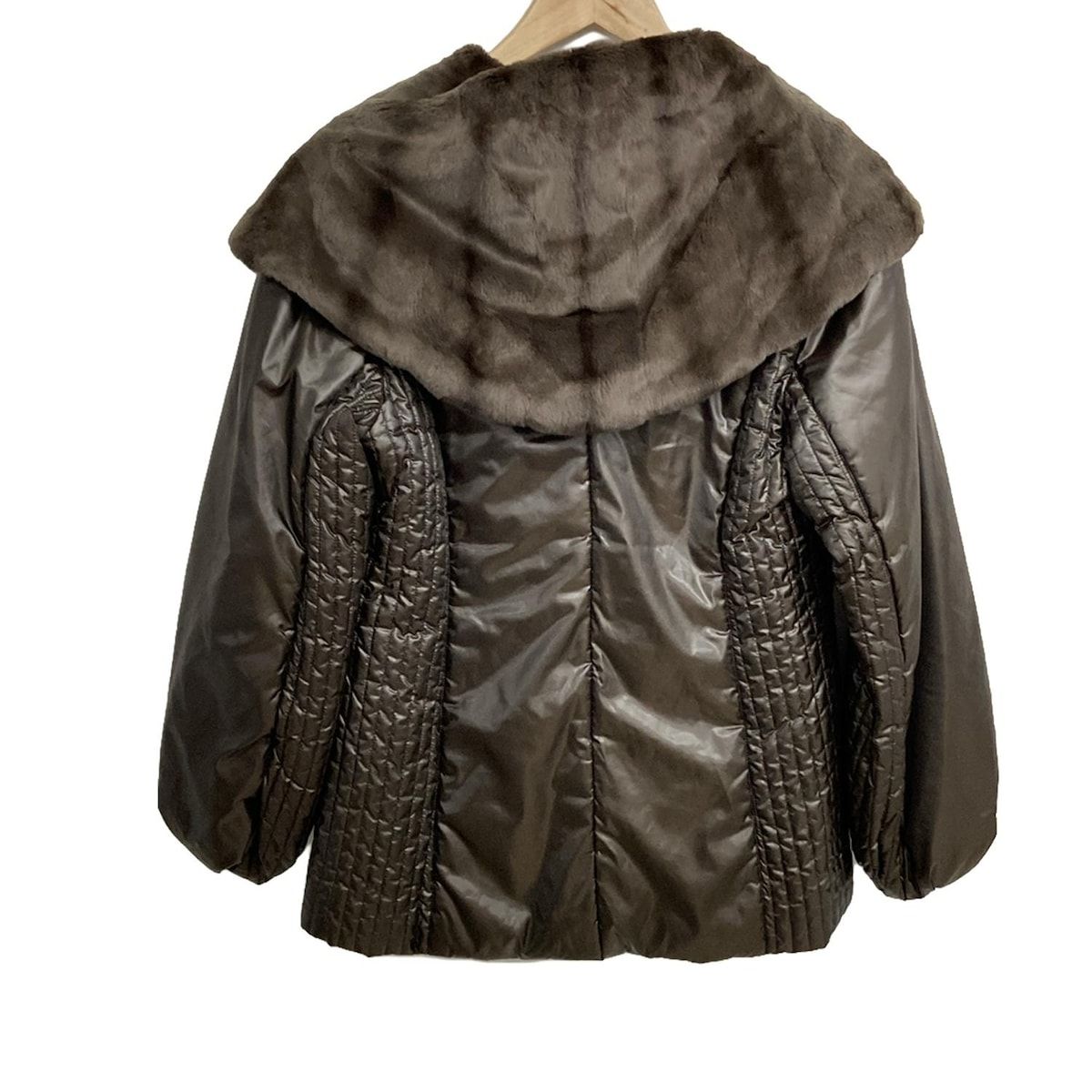 Altima アルティマ コート サイズ9〜11 レディース - ダークブラウン 毛皮 長袖 リバーシブル 冬