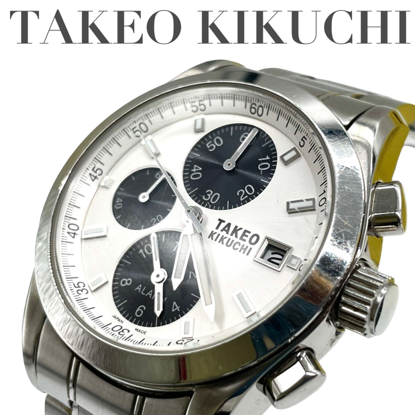 TAKEO KIKUCHI タケオキクチ TK-2093 9892 腕時計 クロノグラフ 