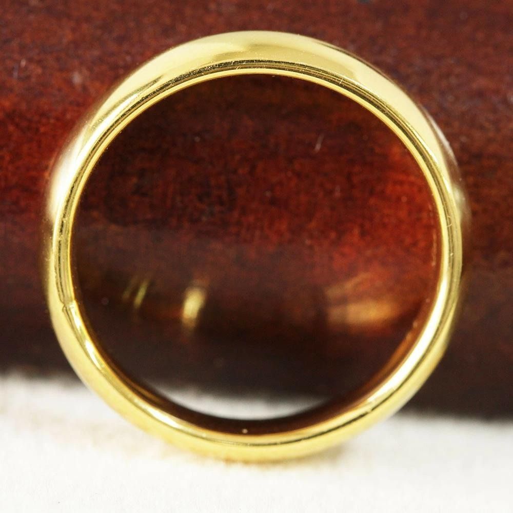 １つは欲しい！ 18金 K18 YG イエローゴールド シンプル 甲丸 リング 1つは欲しい！ 18金 K18 YG イエローゴールド シンプル 甲丸