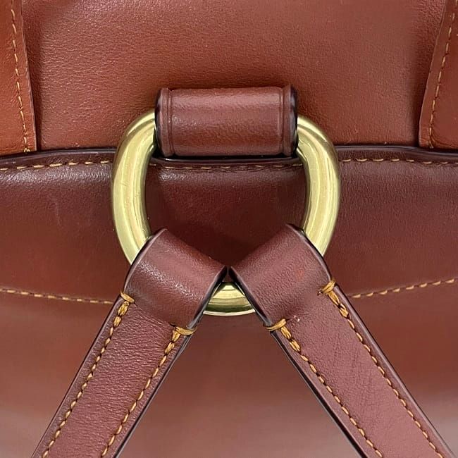 コーチ リュック ベージュ ブラウン シグネチャー 68563 美品 PVC