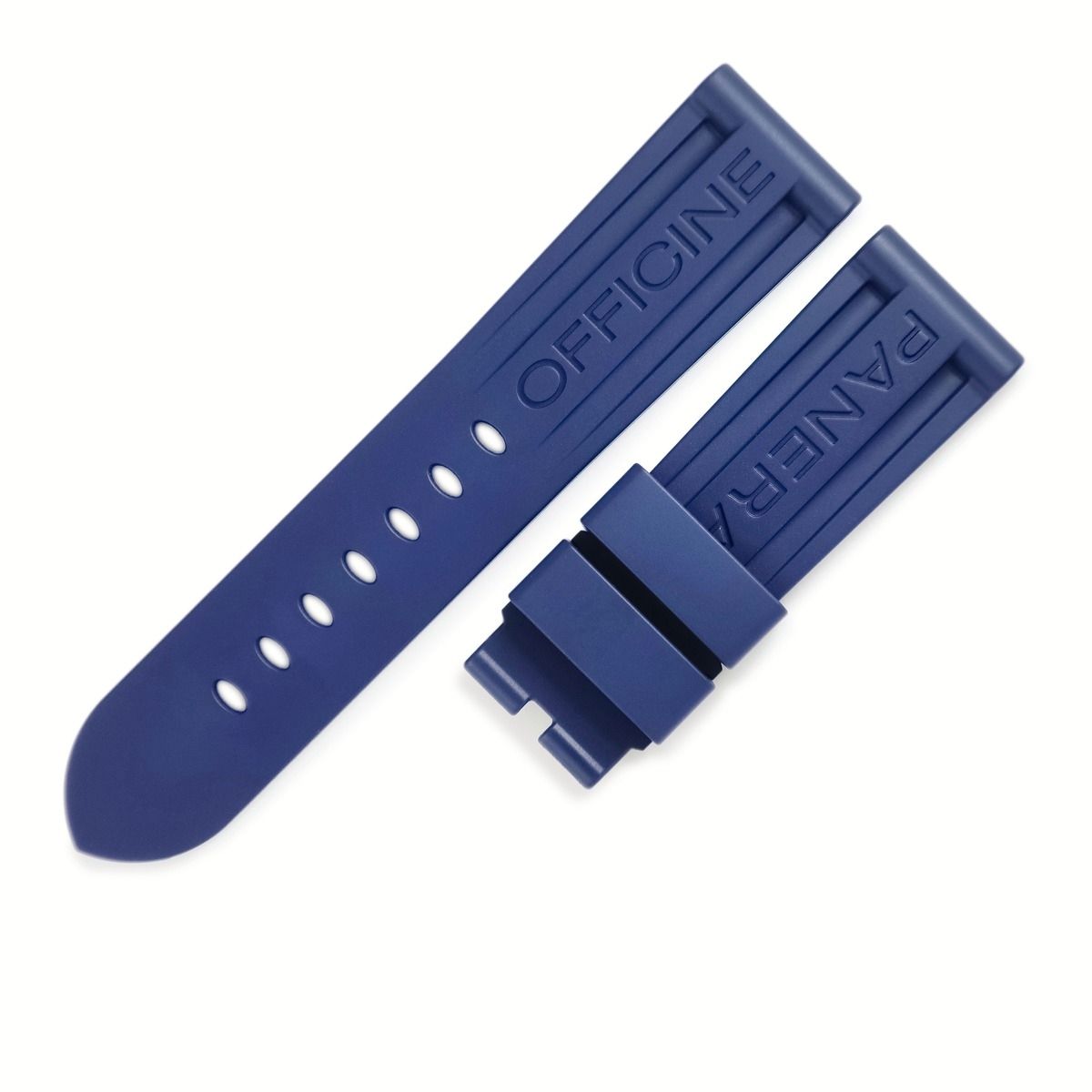 パネライ 44mm用 純正 レザー ストラップ ラグ幅24mm ダークネイビー