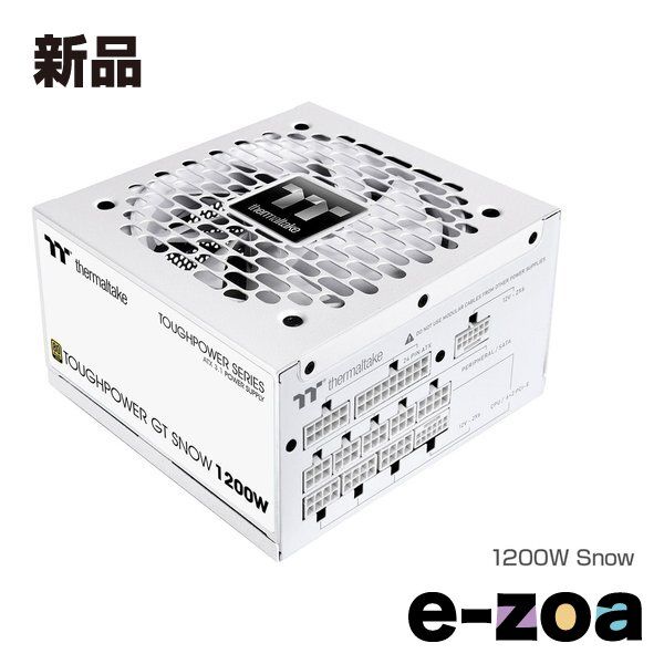 Thermaltake サーマルテイク TOUGHPOWER GT|1200W ATX 3.1 Snow 電源ユニット 80PLUS GOLD PS-TPT-1200FNFAGJ-W 2661537