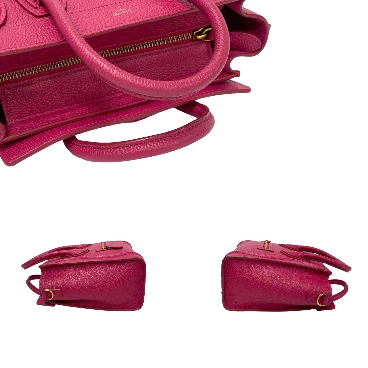 未使用保管品 袋付き CELINE セリーヌ ラゲージ ナノ ショッパー