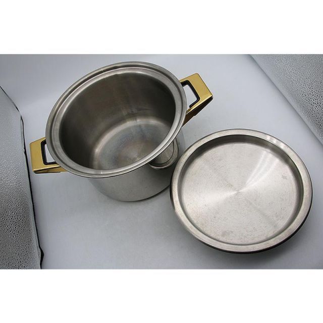 タッパーウェア レインボークッカー 21cm 寸胴鍋 両手鍋 中古並