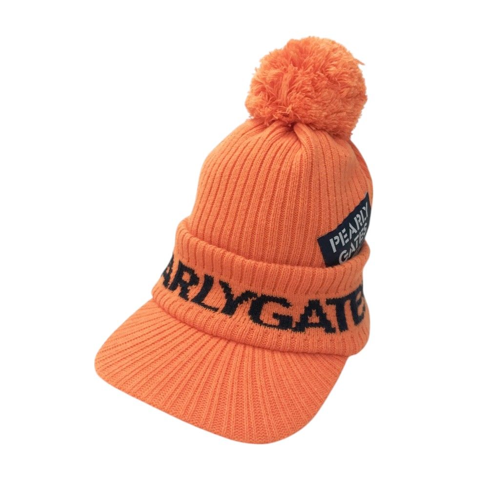 PEARLY GATES パーリーゲイツ 2025年 ニットキャップ オレンジ系 FR 240101472126 ゴルフウェア ストスト