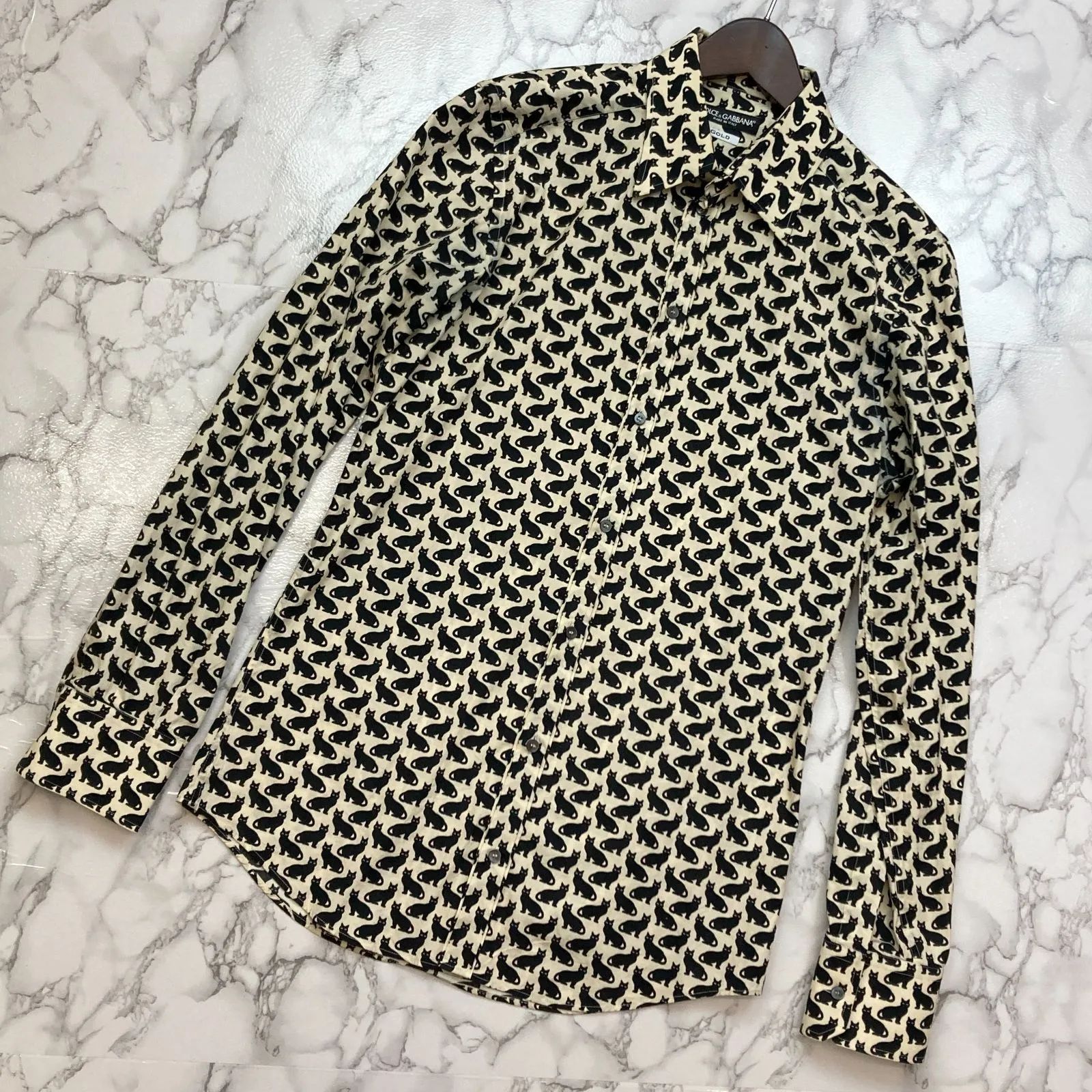 新品 DOLCE&GABBANA ドルチェ&ガッバーナ キャット柄トップス 猫 新品 DOLCE&GABBANA ドルチェ&ガッバーナ キャット柄トップス 猫