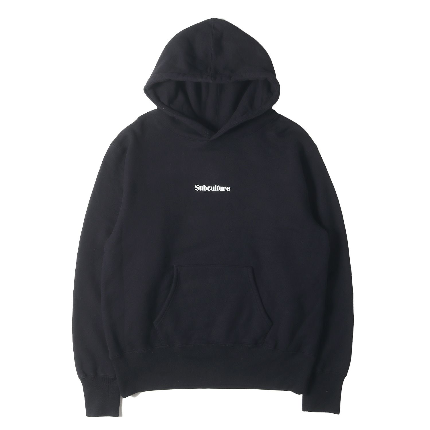 トップス サブカルチャー subculture バック スカルロゴ パーカー