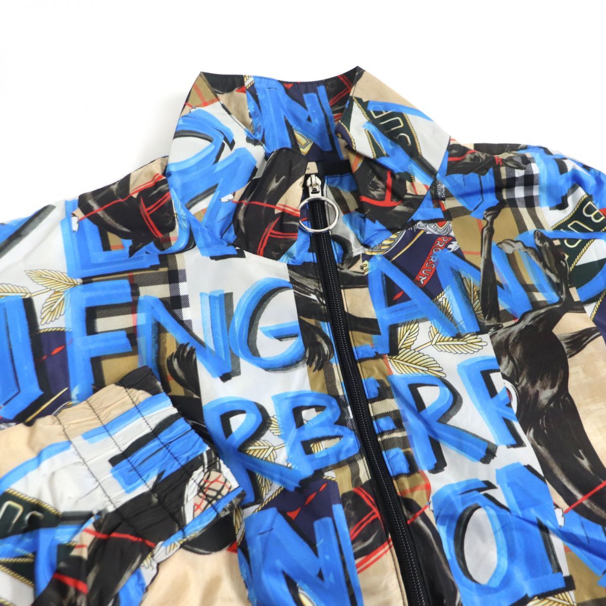 18AW バーバリー グラフィティスカーフプリント トラックジャケット