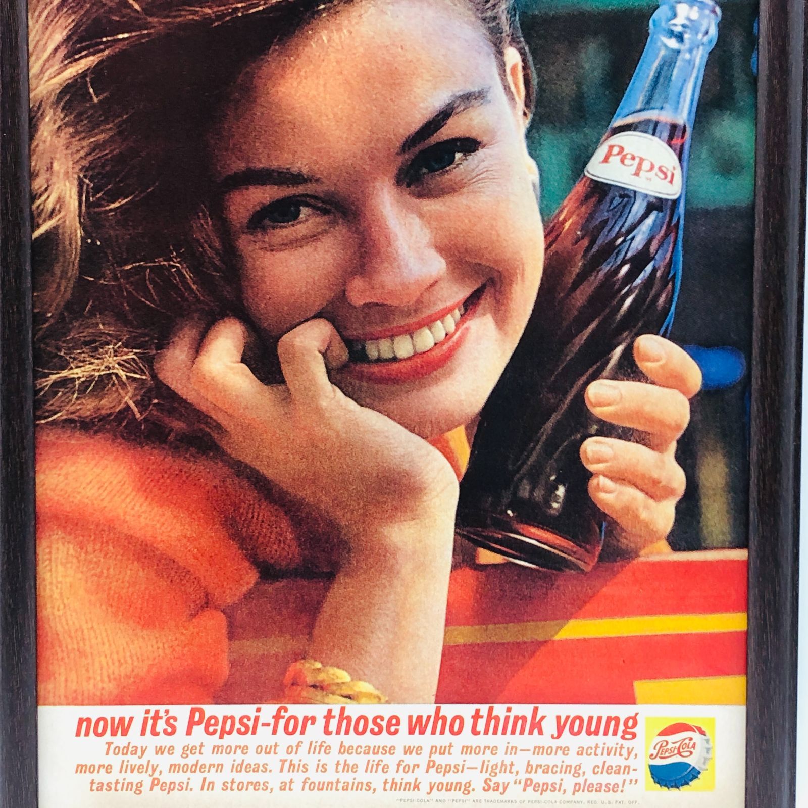 ビンテージ 広告 ポスター 『 ペプシコーラ 』 1960's