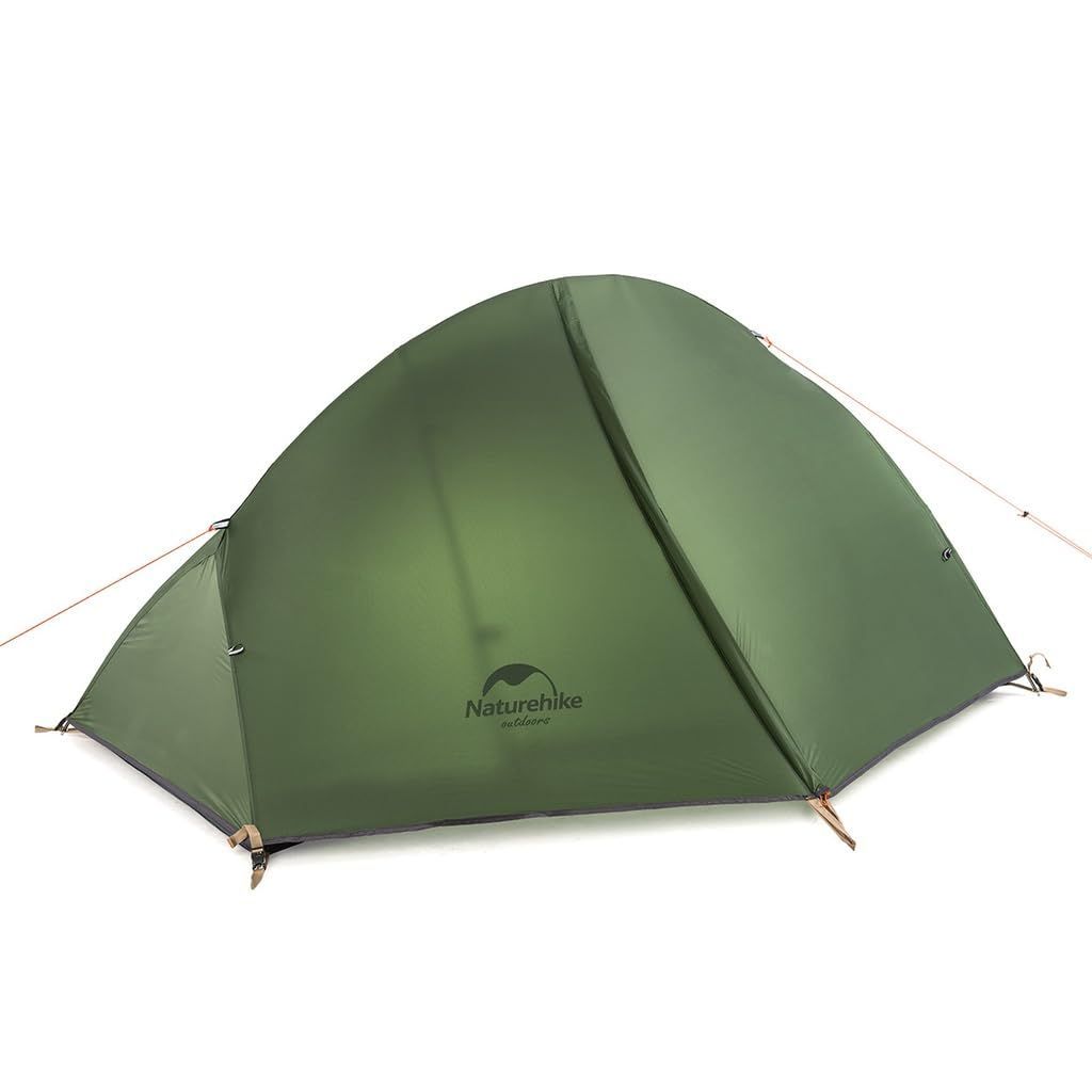 Style コンテンポラリー_Color グリーン_Size 1人用 Naturehike 自立式 二重層テント 3シーズン アウトドアキャンピング 自転車ツーリングテント 超軽量 屋外 防水 20Dシリカゲル グリーン 1人用