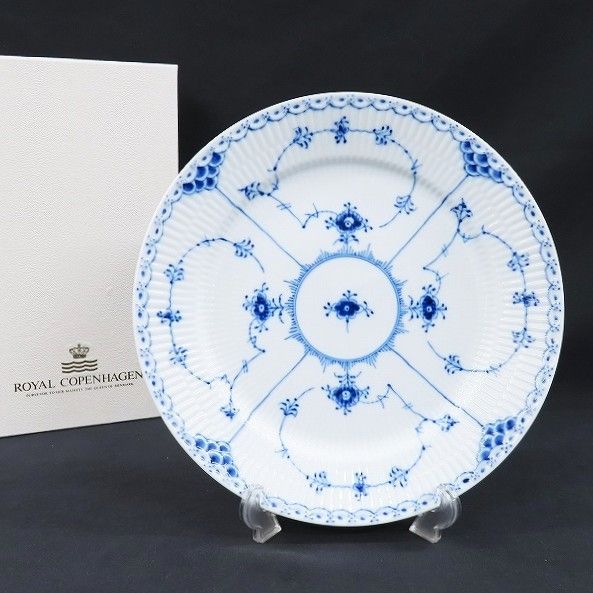anv ロイヤルコペンハーゲン ROYALCOPENHAGEN ブルーフルーテッド プレート 大皿 アンティーク 洋食器 同梱不可 922458