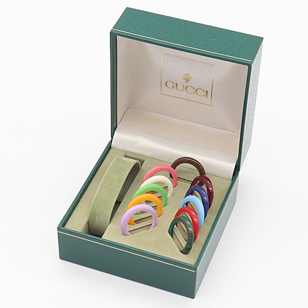 良品 グッチ 空箱/Box チェンジベゼル11付き グリーンカラー メンズ