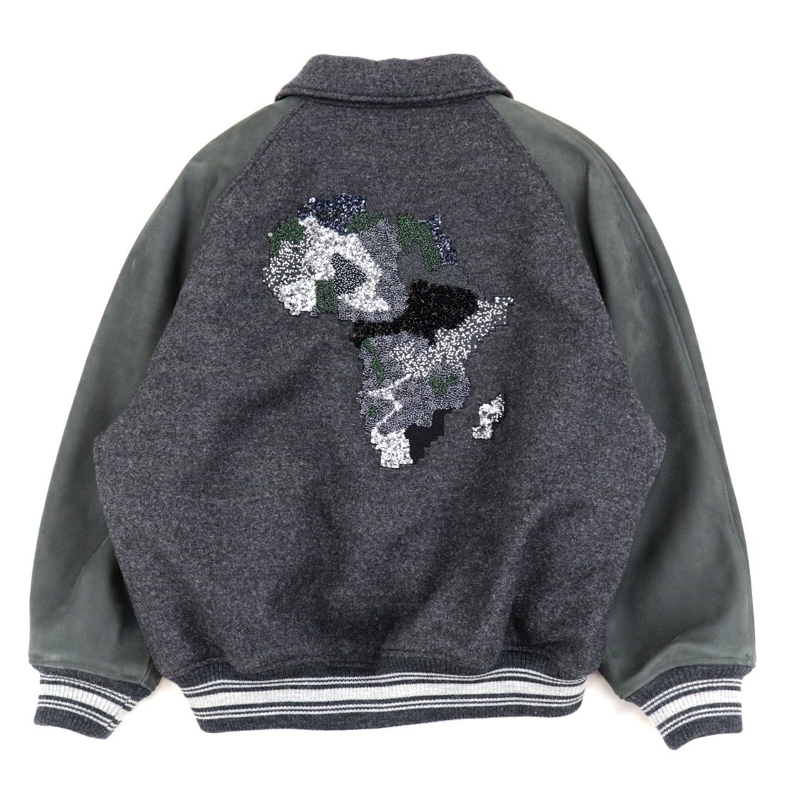 美品 ルイ・ヴィトン アフリカ大陸刺繍 バーシティ ジャケット