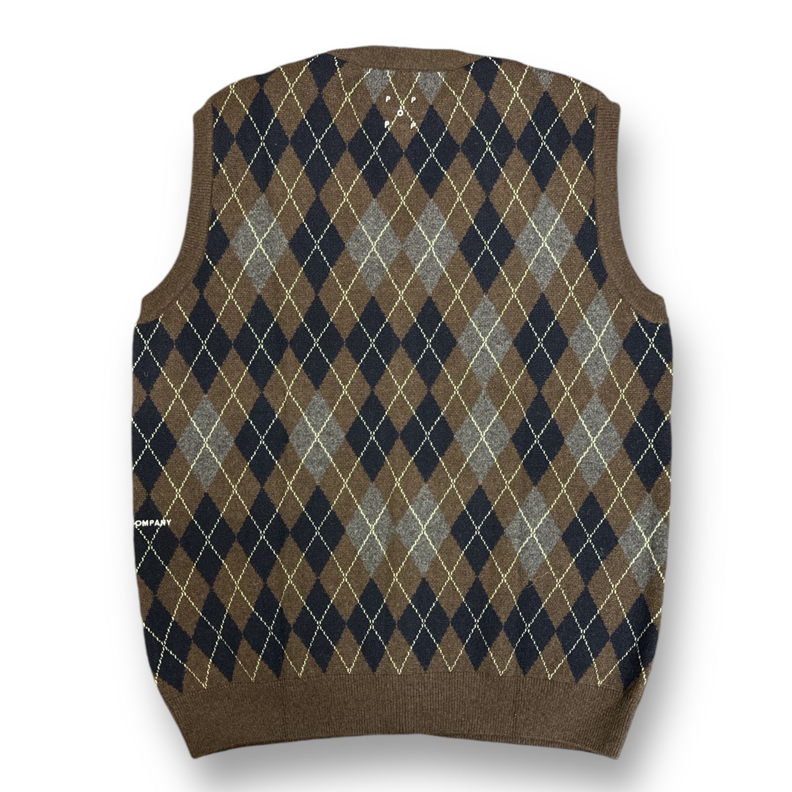 新品 Pop Trading Company Knitted Cardigan Vest ニットカーディガン 