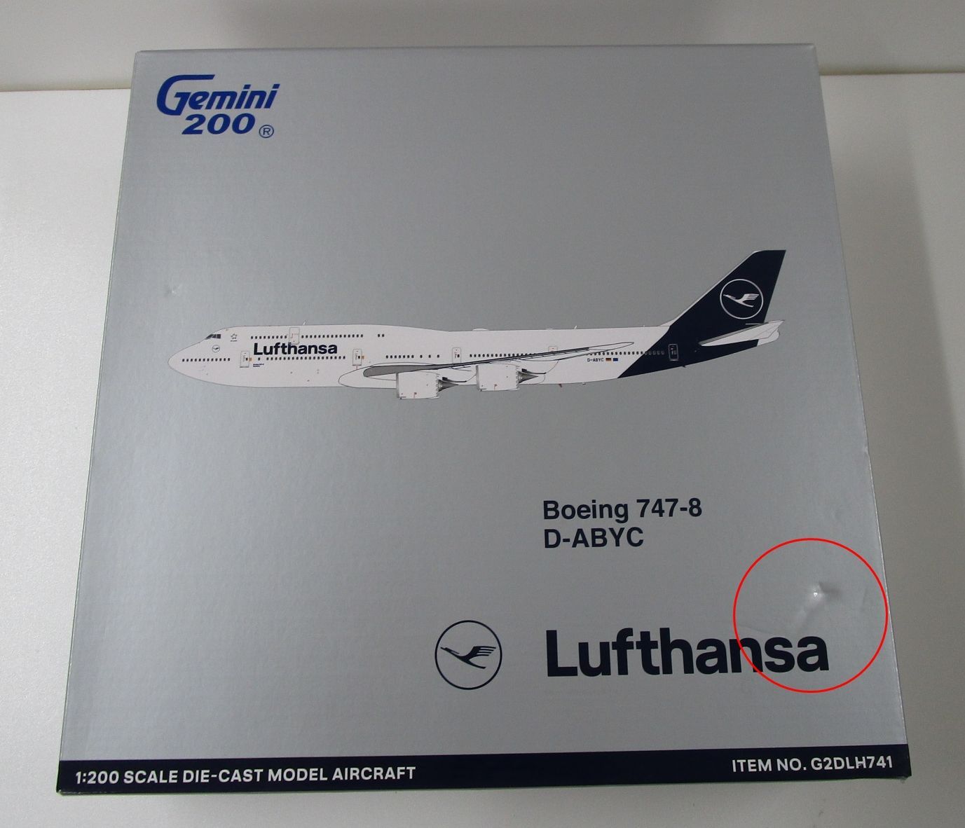 ジェミニ 1/200 B747-8 ルフトハンザドイツ航空 D-ABYC