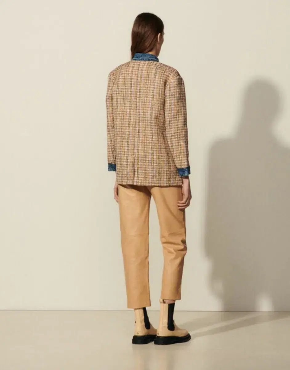 サンドロ クリスティン マルチツイード ジャケット 34