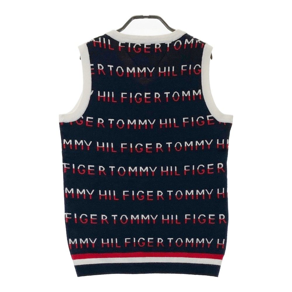 サイズ：M TOMMY HILFIGER GOLF トミー ヒルフィガーゴルフ  ニットベスト  ネイビー系 [240101255879] ゴルフウェア レディース ストスト