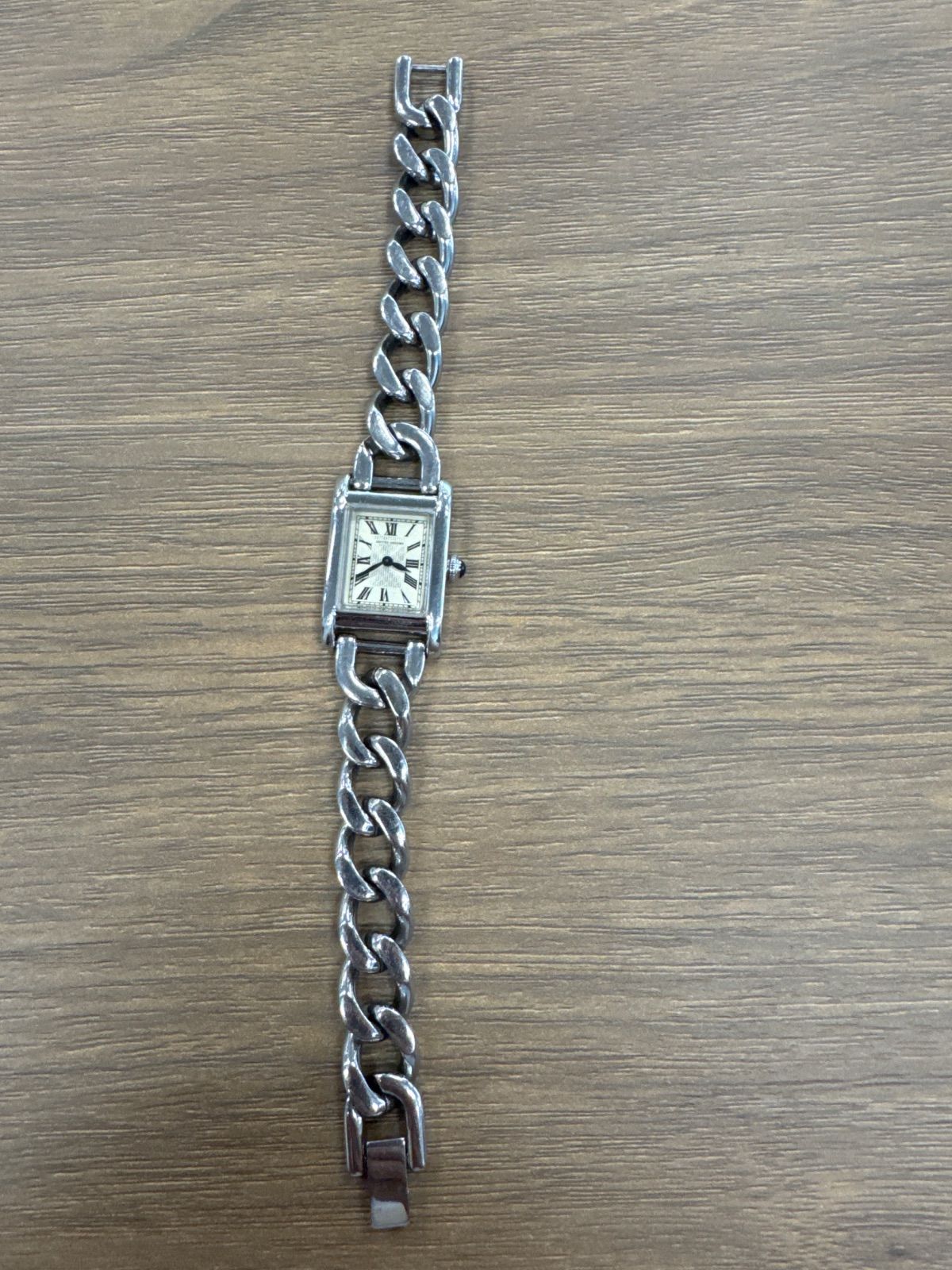 UNITED ARROWS スクエア チェーン 腕時計 シルバー レディース ブレスレット型