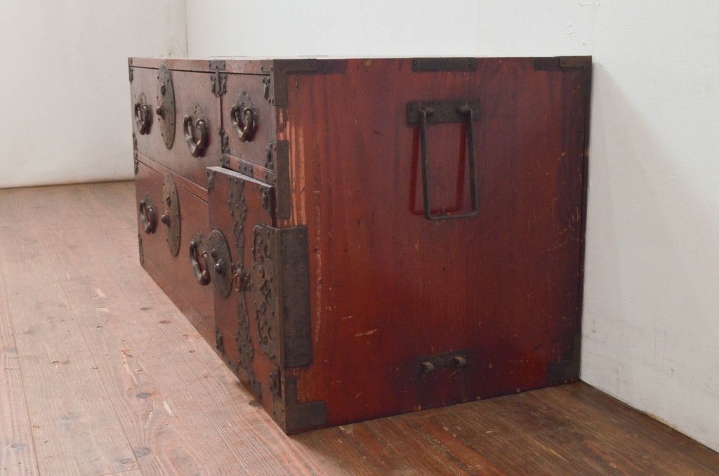 GMET333C○紀州箪笥 伝統工芸士 角谷楠雄 チェスト 整理箪笥 桐