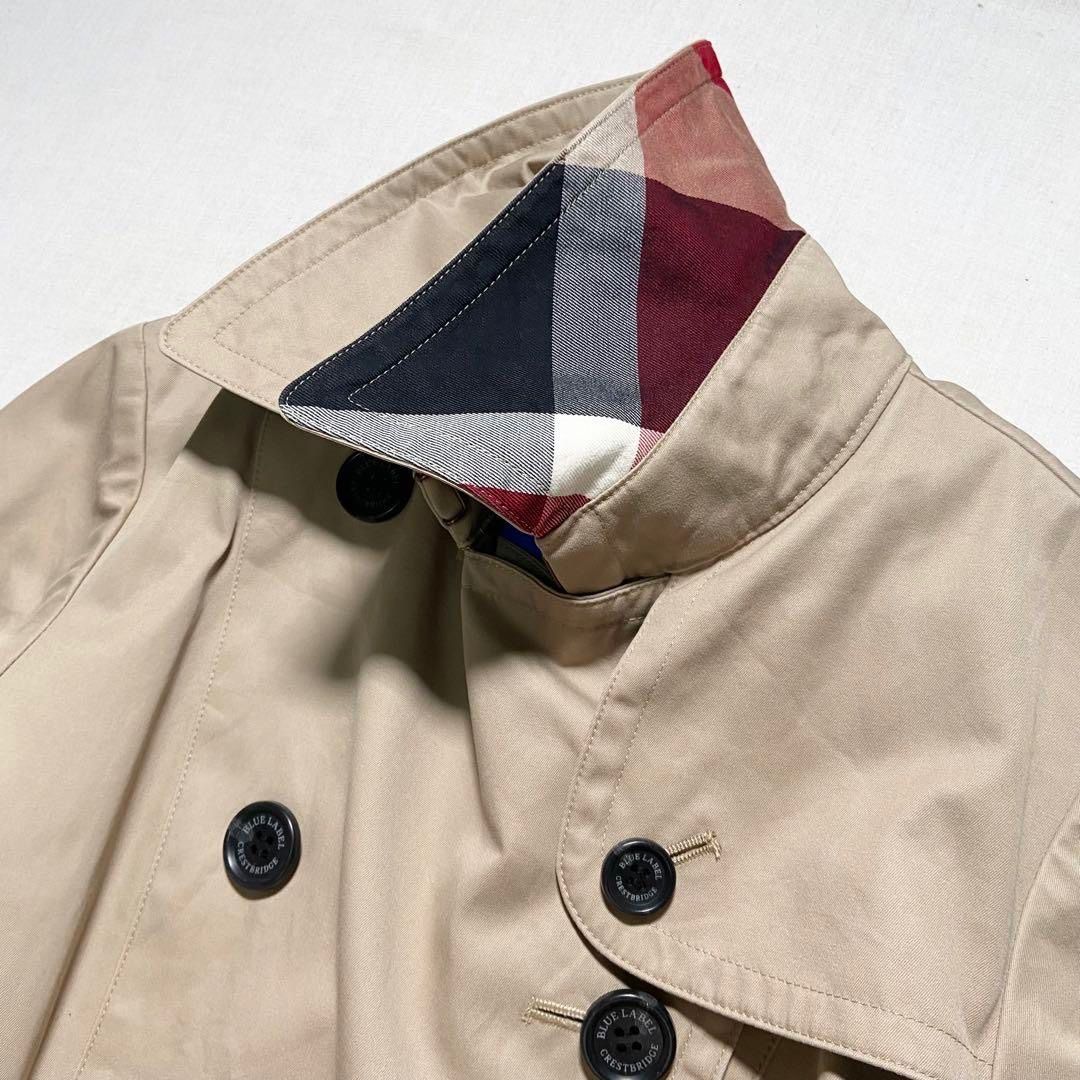 ブルーレーベル クレストブリッジ トレンチコート ベージュ ベルト付き