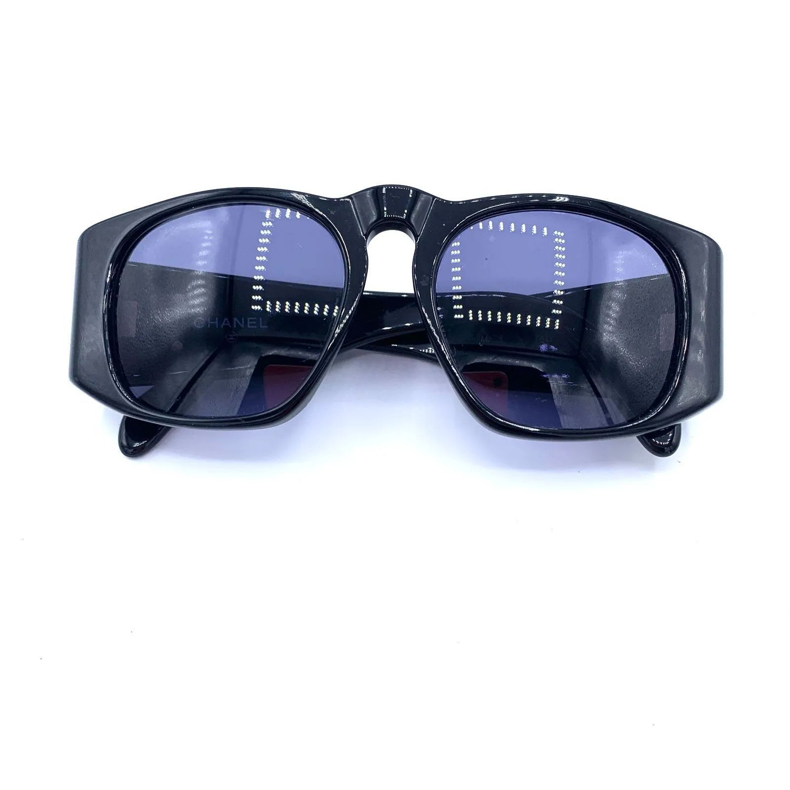 ▽CHANEL/シャネル ココマーク サングラス ブラック 01451 94305